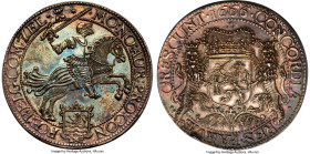 Zeeland. Provincial Piefort Ducaton (Silver Rider) 1666 MS62 PCGS, Middelburg mint, KM-P10, Delm-1025 (R3). 65.78gm. An exquisite rendition of this ra...