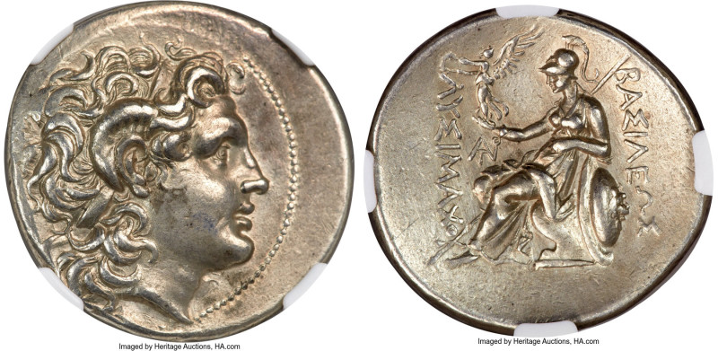 THRACIAN KINGDOM. Lysimachus (305-281 BC). AR tetradrachm (31mm, 17.01 gm, 10h)....