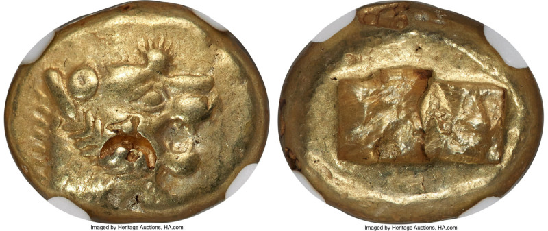 LYDIAN KINGDOM. Alyattes or Walwet (ca. 610-546 BC). EL third-stater or trite (1...