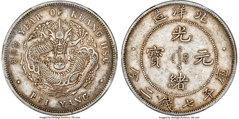 Chihli. Kuang-hsü Dollar Year 34 (1908) XF45 PCGS, Pei Yang Arsenal mint, KM-Y73...