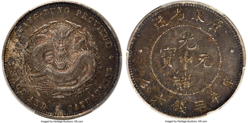 Kwangtung. Kuang-hsü 50 Cents ND (1890-1905) AU58 PCGS, KM-Y202, L&M-134, Kann-2...