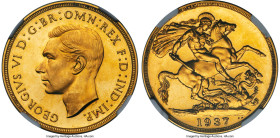 George VI gold Proof 2 Pounds 1937 PR61 Cameo NGC, KM860, S-4075. HID09801242017 © 2024 Heritage Auctions | All Rights Reserved