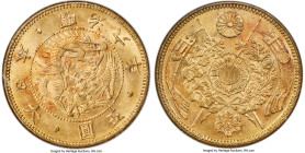 Meiji gold 5 Yen Year 6 (1873) MS64 NGC, Osaka mint, KM-Y11a, JNDA 01-3A. HID09801242017 © 2024 Heritage Auctions | All Rights Reserved