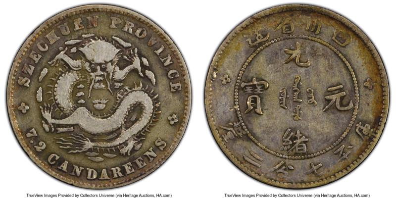 Szechuan. Kuang-hsü 10 Cents ND (1898-1908) VF25 PCGS, Chengdu mint, KM-Y235, L&...