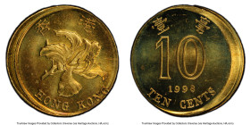 Special Administration Region (SAR) Mint Error - Broadstruck 10 Cents 1998 MS65 PCGS, KM66. HID09801242017 © 2024 Heritage Auctions | All Rights Reser...