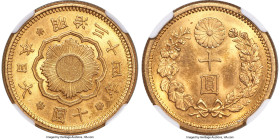 Meiji gold 10 Yen Year 34 (1901) MS64 NGC, Osaka mint, KM-Y33, JNDA-01-7. Ex. Ministry of Finance HID09801242017 © 2024 Heritage Auctions | All Rights...