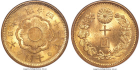 Meiji gold 10 Yen Year 41 (1908) MS64 NGC, Osaka mint, KM-Y33, JNDA 01-7. HID09801242017 © 2024 Heritage Auctions | All Rights Reserved