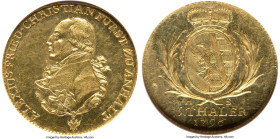 Anhalt-Bernburg. Alexius Frederick Christian gold 5 Taler 1796-HS MS63 NGC, Harzgerode mint, KM67, Fr-24. Hans Schulter as mintmaster. Scarce one-year...