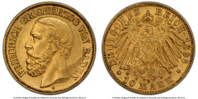 Baden. Friedrich I gold 10 Mark 1896-G AU58 PCGS, Stuttgart mint, KM267, J-188. HID09801242017 © 2024 Heritage Auctions | All Rights Reserved