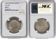 Bavaria. Ludwig I Gulden 1838 MS64 NGC, Munich mint, KM788, AKS-78. HID09801242017 © 2024 Heritage Auctions | All Rights Reserved