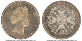 Bavaria. Ludwig I "Theresien Order" Taler 1827 MS62 PCGS, Munich mint, KM733, AKS-120, Dav-561. Issued in commemoration of the founding of the Theresi...