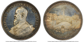 Bavaria. Luitpold silver Specimen "Luitpold Bridge in Munich" Medal 1891 SP61 PCGS, Hauser-598, Witt-3063. 41mm. By A. Börsch. Mirrored surfaces with ...
