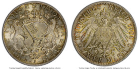 Bremen. Free City 2 Mark 1904-J MS66 PCGS, Hamburg mint, KM250, J-59. HID09801242017 © 2024 Heritage Auctions | All Rights Reserved