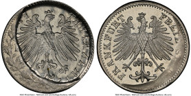Frankfurt. Free City Mint Error - Partial Collar with Obverse Brockage 3 Kreuzer ND (1846-1856) MS67 NGC, KM334, AKS-23, J-6. HID09801242017 © 2024 He...