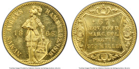 Hamburg. Free City gold Ducat 1868-B MS62 PCGS, KM589. HID09801242017 © 2024 Heritage Auctions | All Rights Reserved