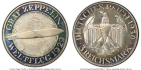 Weimar Republic Proof "Zeppelin" 3 Mark 1930-A PR66 Cameo PCGS, Berlin mint, KM68, J-342. HID09801242017 © 2024 Heritage Auctions | All Rights Reserve...