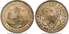 Weimar Republic Proof "Magdeburg" 3 Mark 1931-A PR67 Cameo NGC, Berlin mint, KM72. 300th anniversary of the rebuilding of Magdeburg. Virtually unimpro...