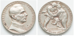 "Fedor von Bock" silver Medal 1942 AU, Kienast-596. 36mm. 19.2gm. By Karl Goetz. From the Forest Wayne Collection HID09801242017 © 2024 Heritage Aucti...
