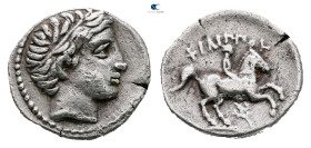Kings of Macedon. Amphipolis. Philip III Arrhidaeus 323-317 BC. 
1/5 Tetradrachm AR

15 mm, 2,52 g



Nearly Very Fine