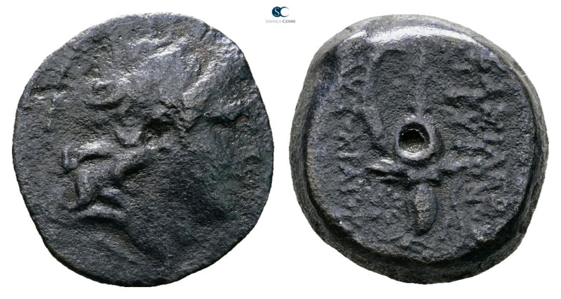 Seleukid Kingdom. Tryphon 142-138 BC. 
Bronze Æ

19 mm, 5,96 g



Good Fi...