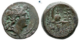 Seleukid Kingdom. Tryphon 142-138 BC. 
Bronze Æ

19 mm, 5,16 g



Very Fine