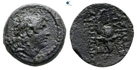 Seleukid Kingdom. Tryphon 142-138 BC. 
Bronze Æ

18 mm, 4,72 g



Good Fine