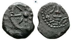 Judaea. Jerusalem. Hasmoneans. Alexander Jannaios (Yehonatan) 103-76 BC. 
Prutah Æ

15 mm, 1,48 g



Nearly Very Fine