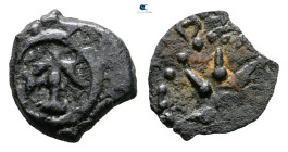 Judaea. Jerusalem. Hasmoneans. Alexander Jannaios (Yehonatan) 103-76 BC. 
Prutah Æ

12 mm, 0,64 g



Very Fine