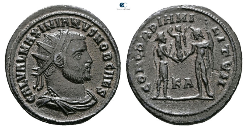 Galerius Maximianus, as Caesar AD 293-305. Cyzicus
Radiatus Æ

18 mm, 2,87 g...