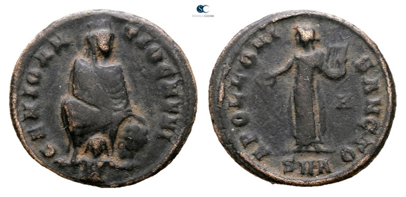 Time of Maximinus II AD 310-313. Antioch
Follis Æ

16 mm, 1,77 g



Nearl...