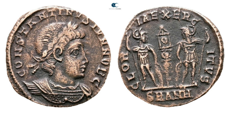 Constantine II, as Caesar AD 317-337. Antioch
Follis Æ

15 mm, 1,26 g



...