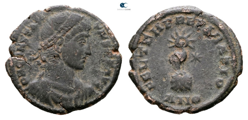 Constantius II AD 347-361. Antioch
Follis Æ

19 mm, 2,46 g



Nearly Very...