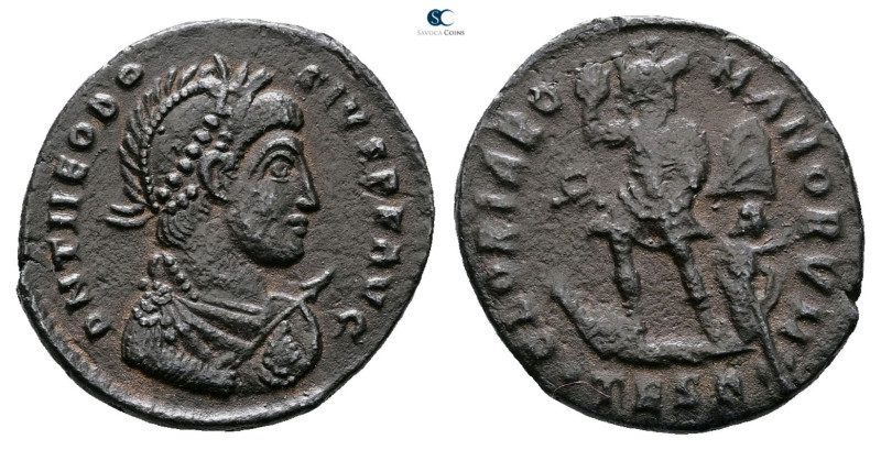 Theodosius I AD 379-395. Thessaloniki
Follis Æ

22 mm, 4,57 g



Very Fin...