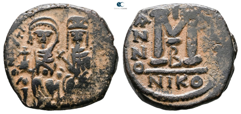 Justin II and Sophia AD 565-578. Nikomedia
Follis or 40 Nummi Æ

28 mm, 11,78...