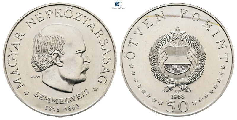 Hungary. AD 1968. Semmelweis
50 Forint

 mm, 20 g



Mint State