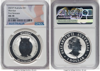 Elizabeth II 5-Piece Lot of Certified silver "Wombat" Dollars (1 oz) 2021-P MS70 NGC, Perth Mint, KM4142. Total ASW 5 oz. HID09801242017 © 2024 Herita...