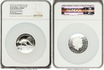 Elizabeth II silver Proof "High Relief Kangaroo" 8 Dollars (5 oz) 2015-P PR70 Ultra Cameo NGC, Perth mint. First year of the 5 ounce edition of this c...