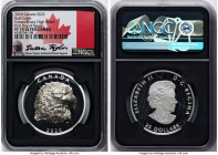 Elizabeth II silver Proof Extraordinary High Relief "Bald Eagle" 25 Dollars 2020 PR70 Ultra Cameo NGC, Royal Canadian mint, KM3038. Mintage: 4,000. Fi...