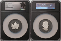 Elizabeth II rhodium-plated silver Incuse Proof "Maple Leaf" 50 Dollars (3 oz) 2020 PR70 NGC, KM-Unl. Accompanied by original case of issue and matchi...