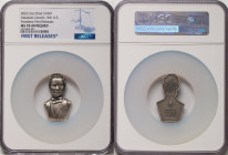 Republic silver Antiqued High Relief "Abraham Lincoln - 16th U.S. President" 10000 Francs CFA (2 oz) 2022 MS70 NGC, KM-Unl. Mintage: 364. Serial Numbe...