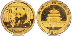 People's Republic gold "Panda" 20 Yuan (1/20 oz) 2012 MS70 PCGS, KM2028, PAN-555A. First Strike. HID09801242017 © 2024 Heritage Auctions | All Rights ...