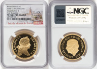 Charles III gold Proof "King Charles II" 100 Pounds (1 oz) 2023 PR70 Ultra Cameo NGC, Mintage: 261. British Monarchs series. Accompanied by COA. First...