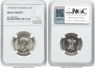 Republic Matte "Justo Arosemena" 25 Centesimos 1976-FM MS67 NGC, Franklin mint, KM37.1. Mintage: 2,500. HID09801242017 © 2024 Heritage Auctions | All ...