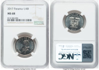 Republic 1/4 Balboa 2017 MS68 NGC, Royal Canadian Mint of Winnipeg, KM128.2. "UN CUARTO", 10 Stars variety. HID09801242017 © 2024 Heritage Auctions | ...