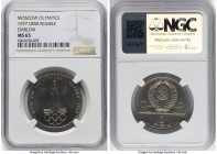 USSR 6-Piece Lot of Certified Assorted Rouble Issues NGC, 1) "Emblem" 1977 MS65, KM-Y144 2) "Emblem" 1977 MS63, KM-Y144 3) "Sputnik & Sojuz Monument" ...