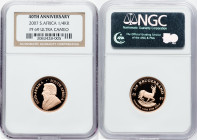 Republic gold Proof "40th Anniversary" 1/4 Krugerrand (1/4 oz) 2007 PR69 Ultra Cameo NGC, KM106. HID09801242017 © 2024 Heritage Auctions | All Rights ...