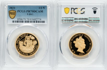 Elizabeth II gold Proof 1/2 Noble (1/2 oz) 2021 PR70 Deep Cameo PCGS, Commonwealth mint, KM-Unl. Mintage: 499. HID09801242017 © 2024 Heritage Auctions...