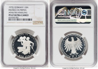 4-Piece Lot of Certified Assorted "Olympics" Issues NGC, 1) Germany: Republic Proof "Munich Olympics" 10 Deutsche Mark 1972-J PR67 Ultra Cameo, Hambur...