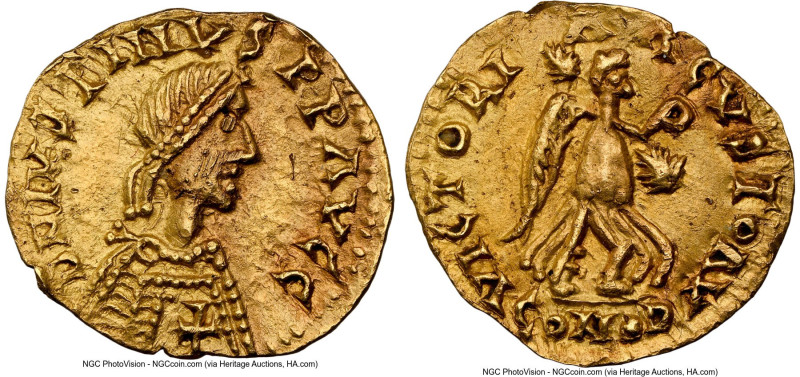 VISIGOTHS. Anonymous issue. After ca. AD 518. AV tremissis (15mm, 1.43 gm, 5h). ...