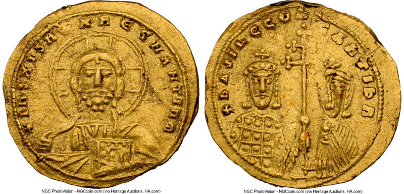 Basil II Bulgaroctonos with Constantine VIII (AD 976-1025). AV histamenon nomism...